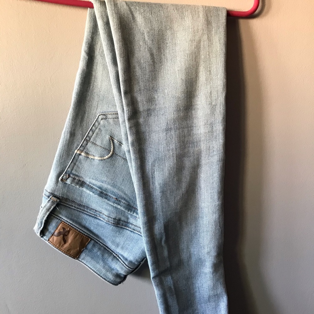 American eagle light wash jeans size 00